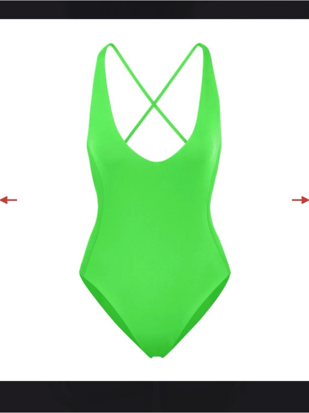 Apple Neon Green One-Piece Weekender Swimsuit - Picture 3 of 7